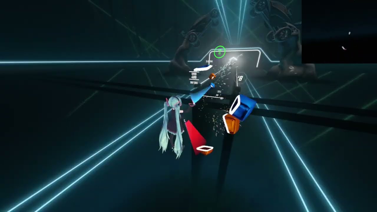 [Beat Saber gameplay highlights] シアンブルー (Cyan Blue) feat.  Miku by Police Piccadilly (FC)