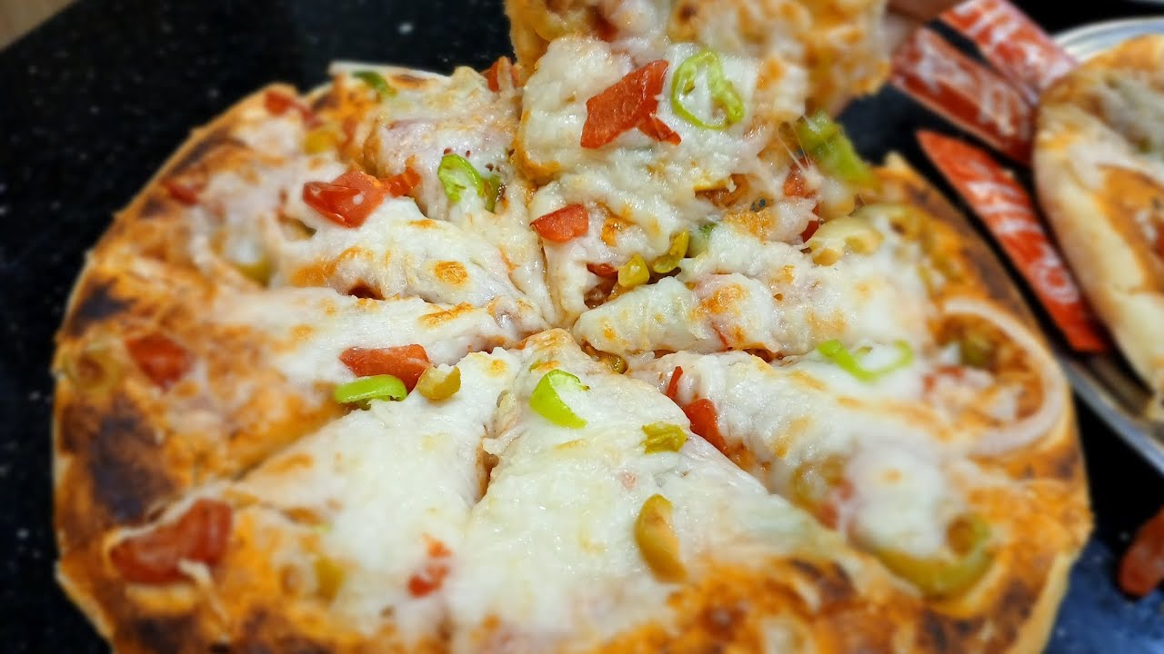 بيتزا 🍕 صيامي #بالخضار  #نباتي #سهلة_وسريعة @اكلات وافتكاسات لولو