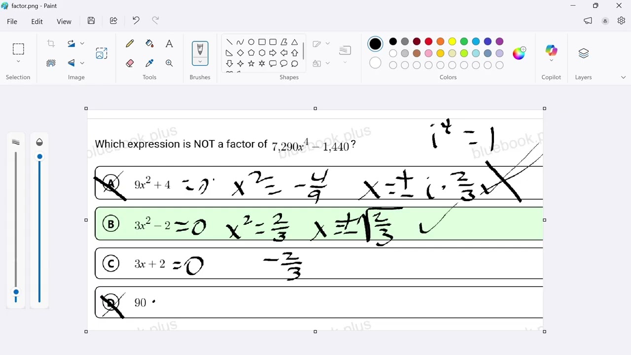DSAT Question - Factoring Polynomials