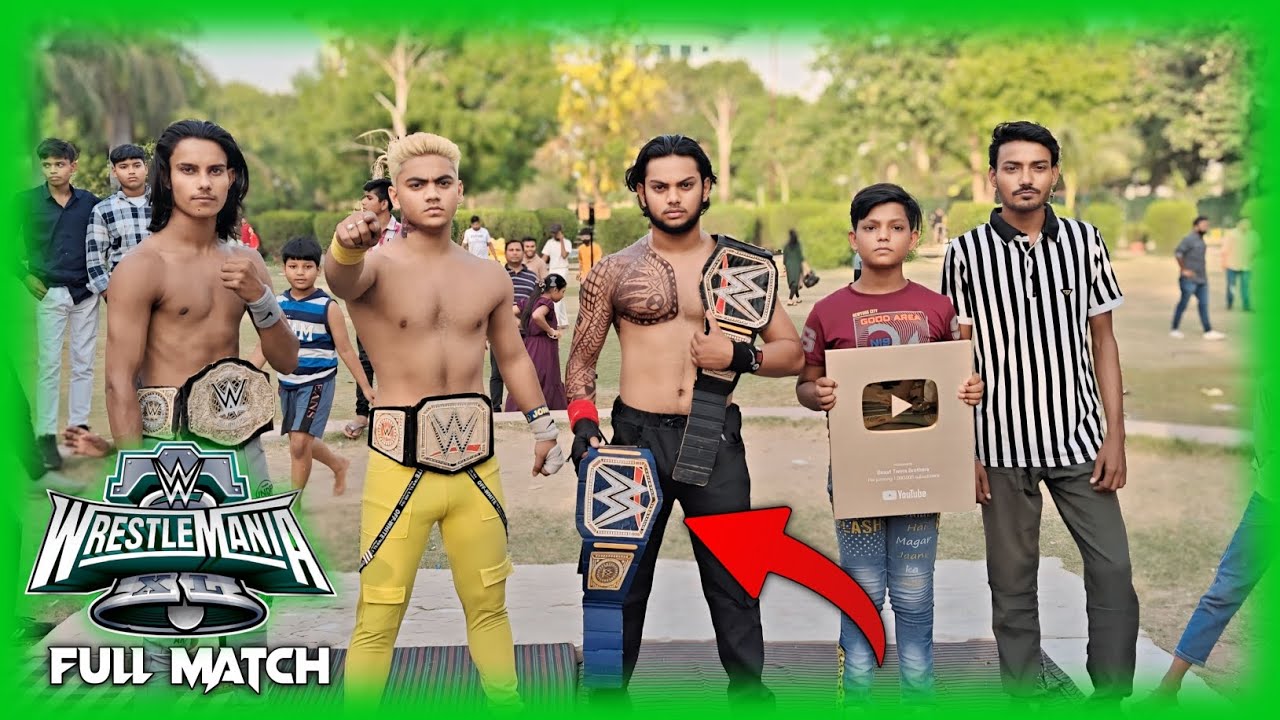 WWE - Roman Reigns vs Cody Rhodes WrestleMania 40 Full Match | Backyard Wrestling