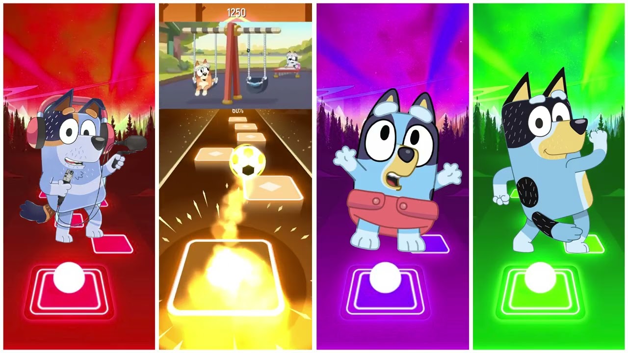 BLUEY BINGO-MINISODES FRIENDS, BLEUY MEGIC, BLUET FUNNY MOMENTS ★★TILES HOP