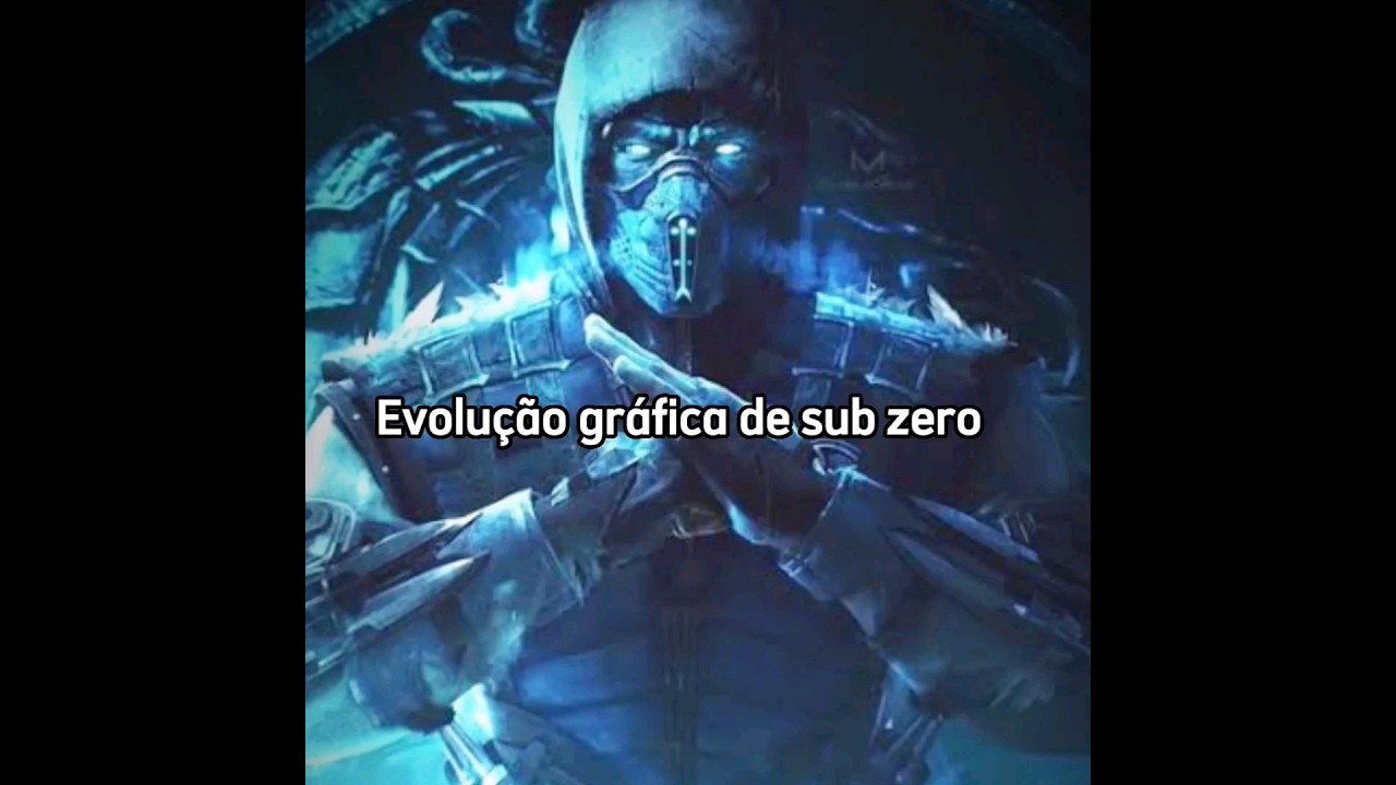 Evolu&ccedil;&atilde;o gr&aacute;fica de sub zero Mortal Kombat 1 at&eacute; Mortal Kombat 11