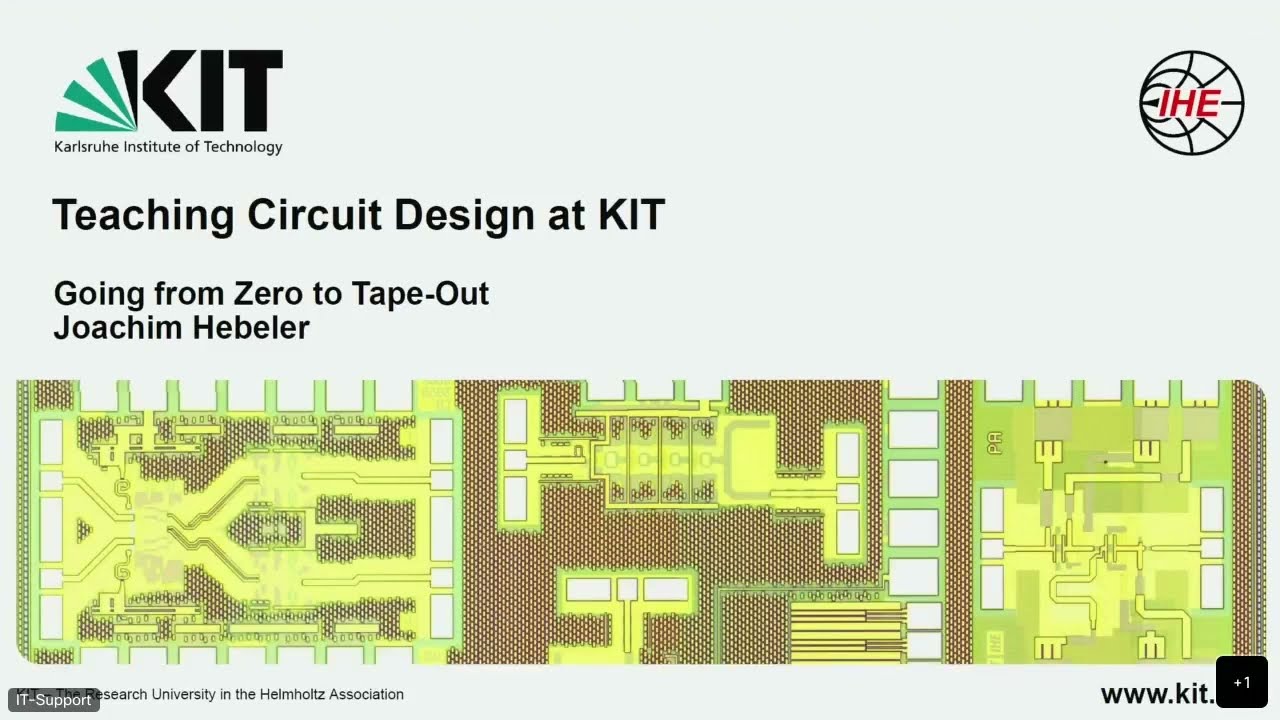 Teaching Circuit Design at KIT