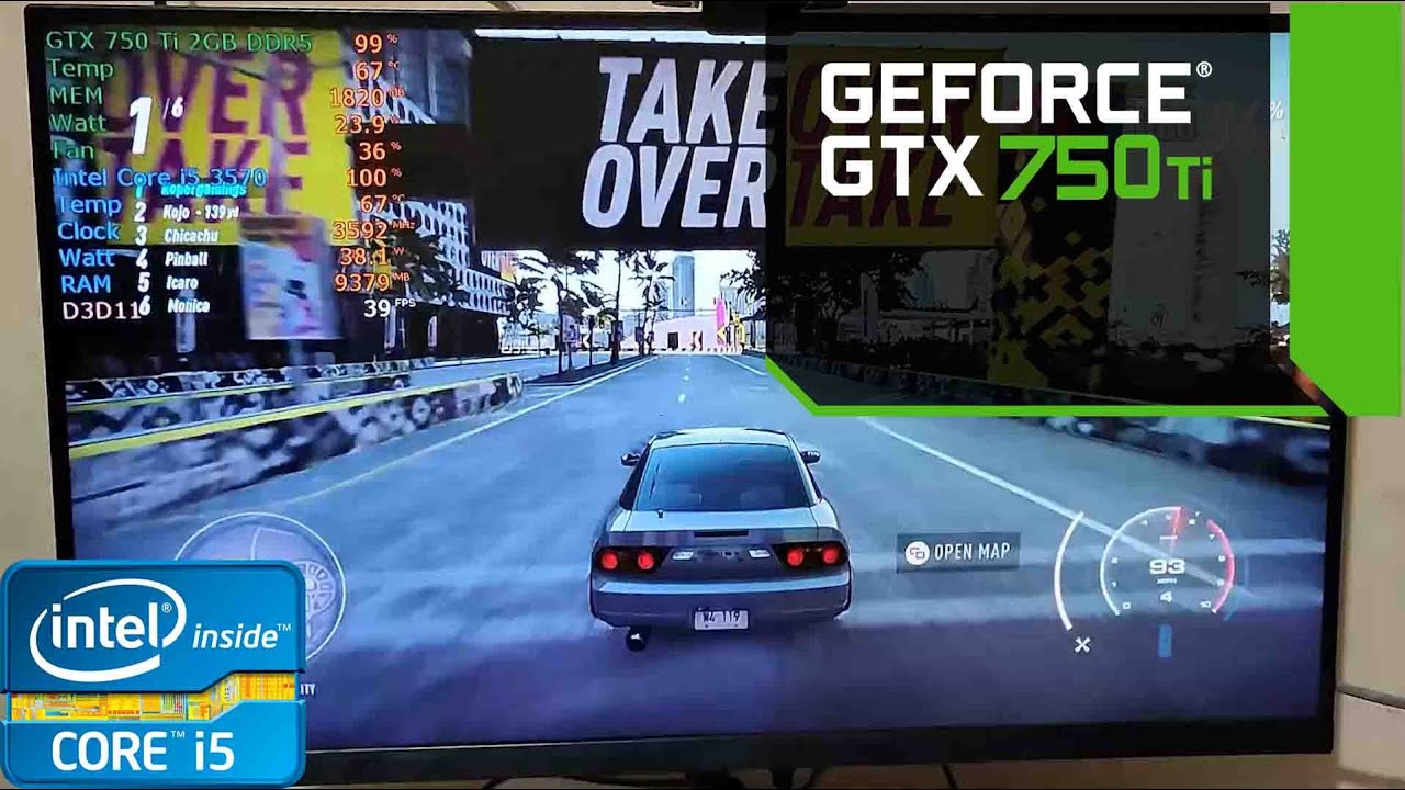Intel Core i5 3570 GTX 750 Ti 2GB Need For Speed Heat