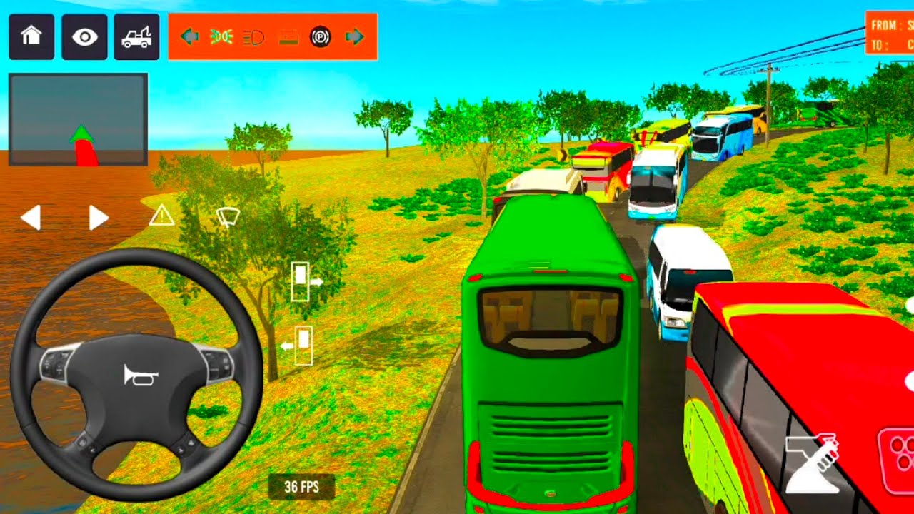 euro coach bus simulator 😱🚌 || new coach bus simulator Android gameplay part .13