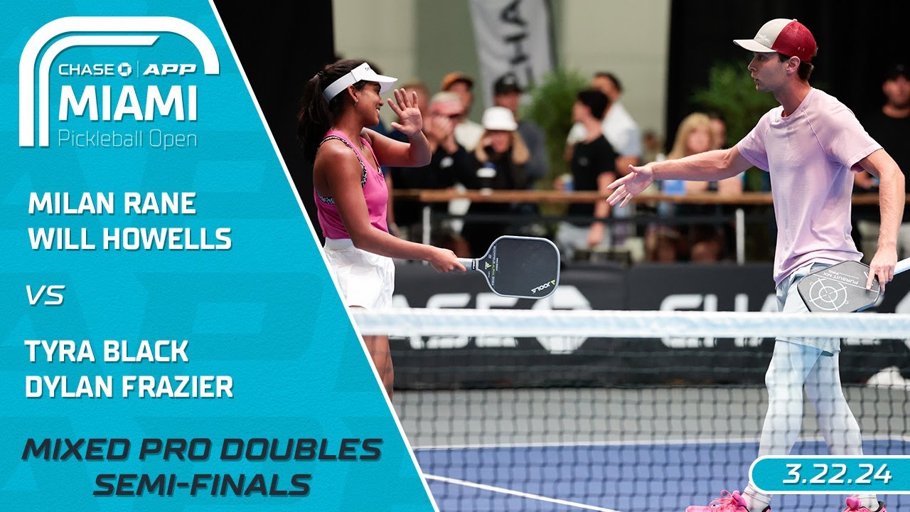 2024 Chase APP Miami Pickleball Open I Rane/Howells vs. Black/Frazier | Semi-Finals