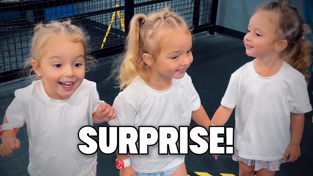 We Surprised Our Triplets With a Trip to The Trampoline Park
