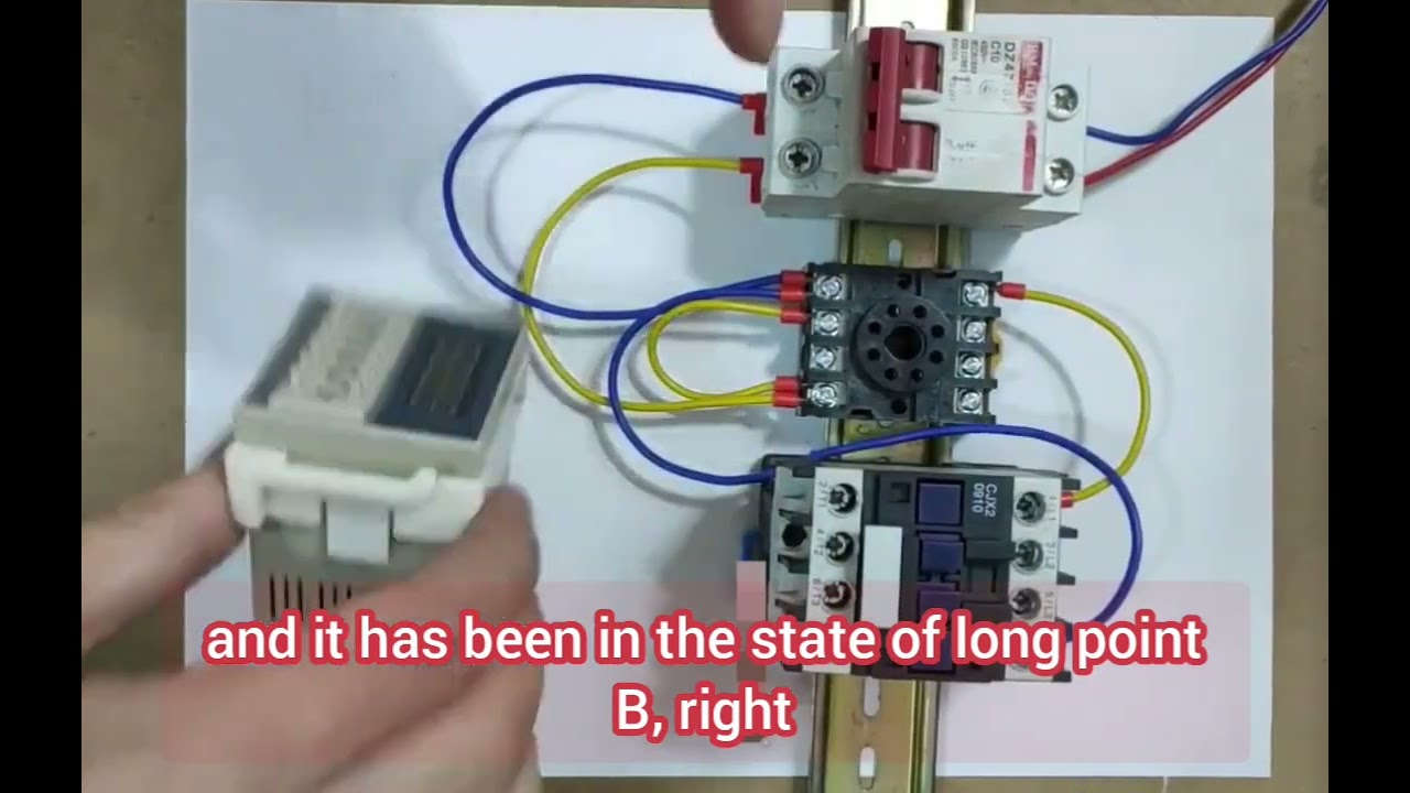 electrical control wiring with timer and wit practice. motor control wiring and connection