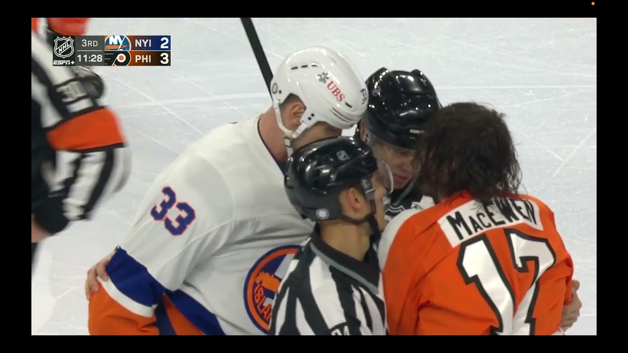 After High Hit on Scott Mayfield, Zdeno Chara Stands Up for Teammate & Fights Zack MacEwen