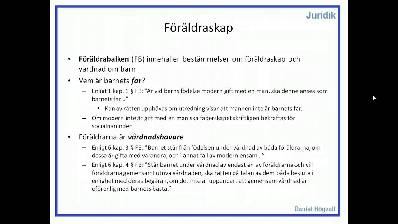 Familjer&auml;tt  - Del 4 - F&ouml;r&auml;ldraskap