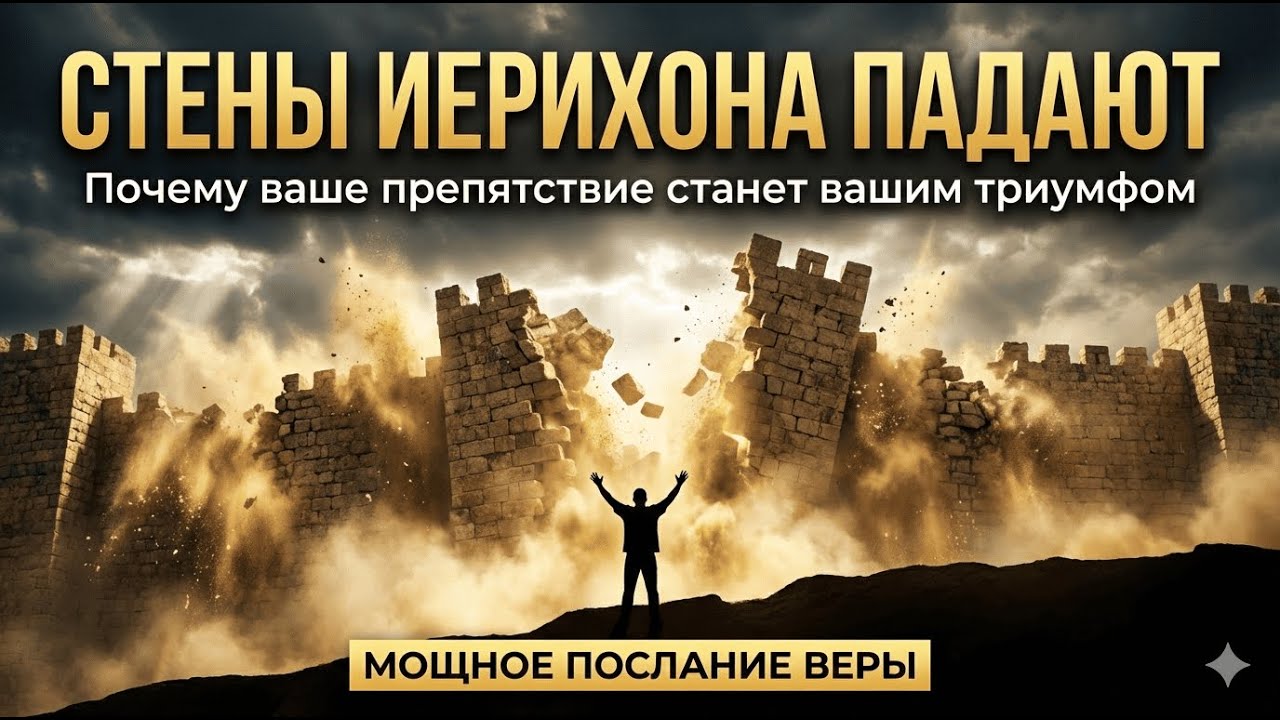 СТЕНЫ ИЕРИХОНА ПАДАЮТ: Почему ваше препятствие станет вашим триумфом | Мощное послание веры