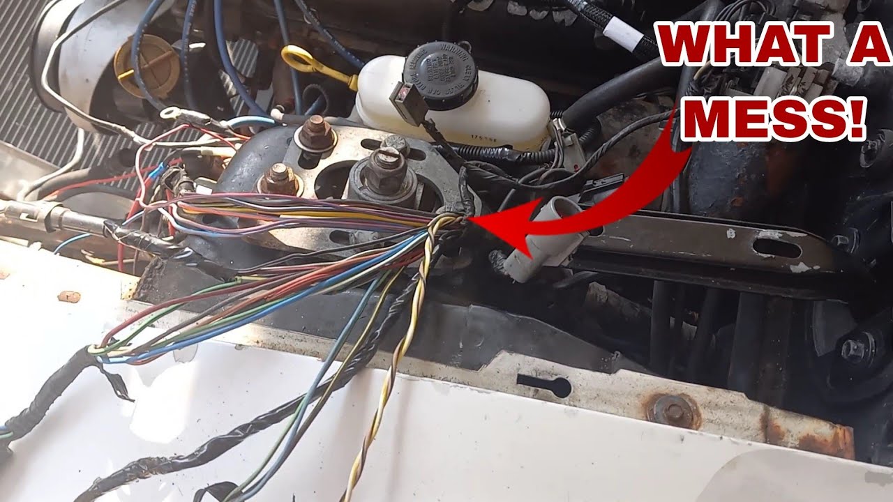 Wire tuck on my Foxbody | The Poverty Fox |Harness Repair | #mustang #foxbody