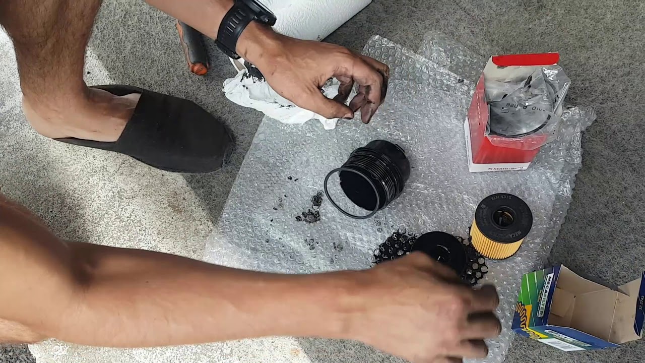 Vidange et filtre sur un Ford Kuga 2l Tdci