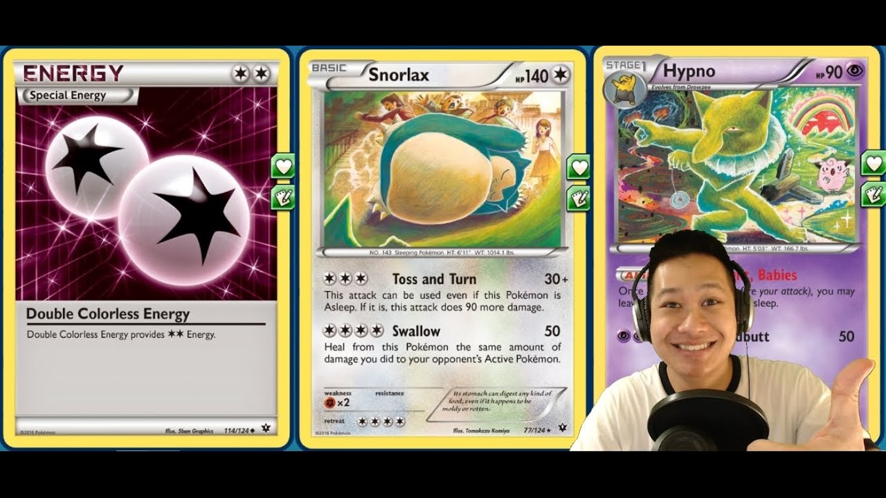 Budget Snorlax Deck, No Ex Tanky High Damage Perma-Sleep Setup