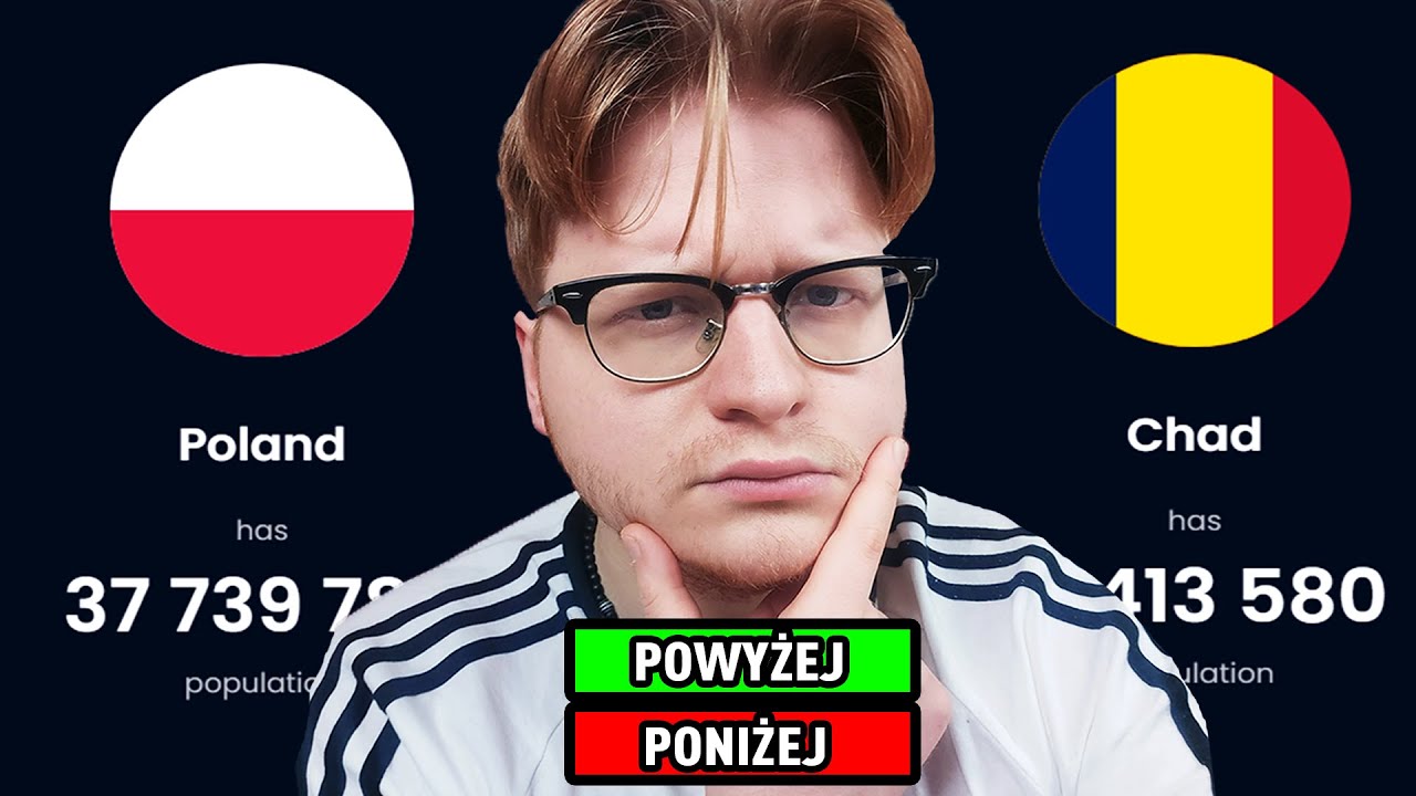 CZY ZGADNĘ KTÓRY KRAJ MA WIĘKSZĄ POPULACJĘ? 🌎
