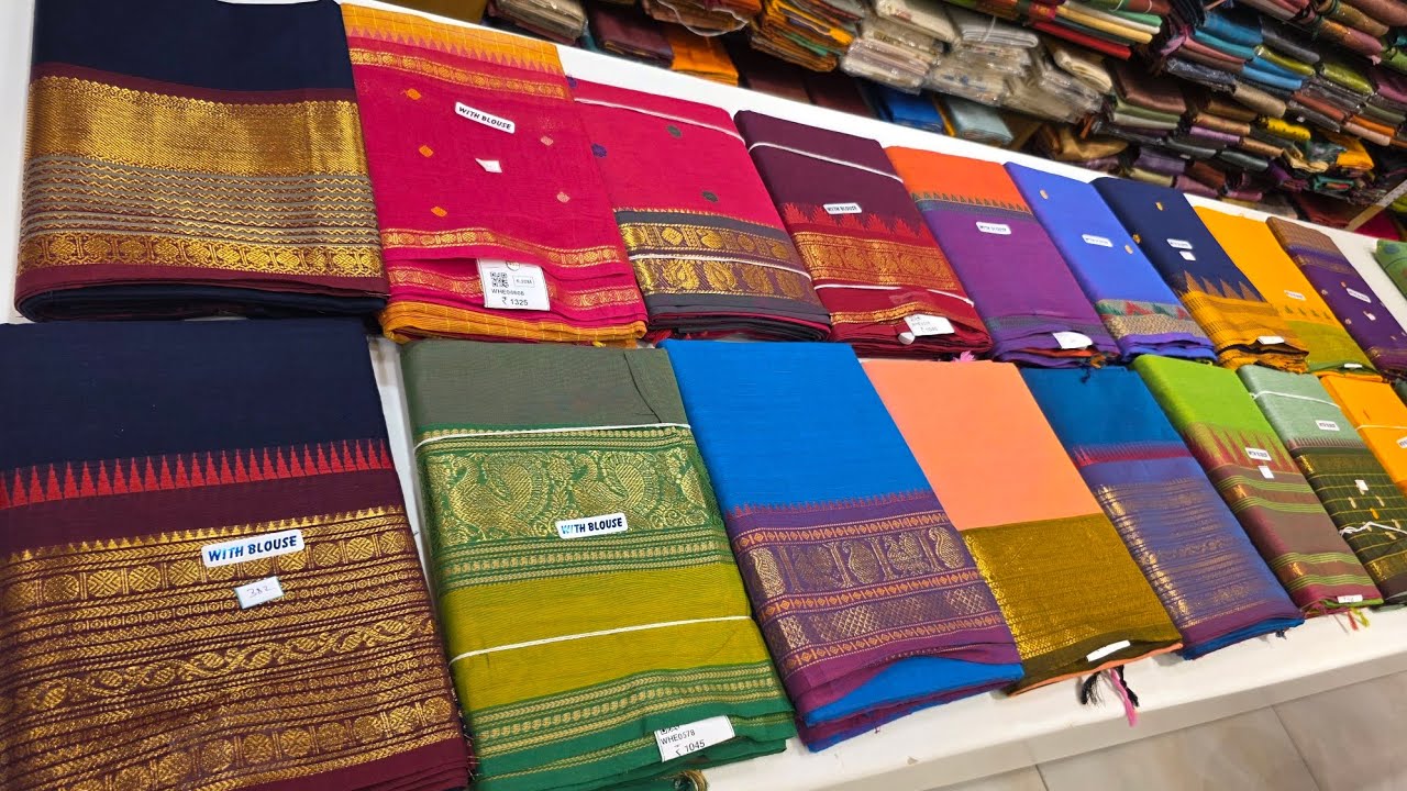 Tnagar Kanchipuram Pachaiyappas Silk cottons | New Designs Pure Handloom Kanchi Cottons | Online 