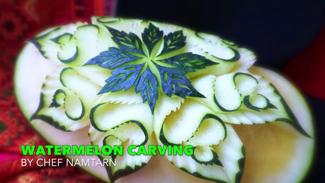 Watermelon carving | By chef namtarn