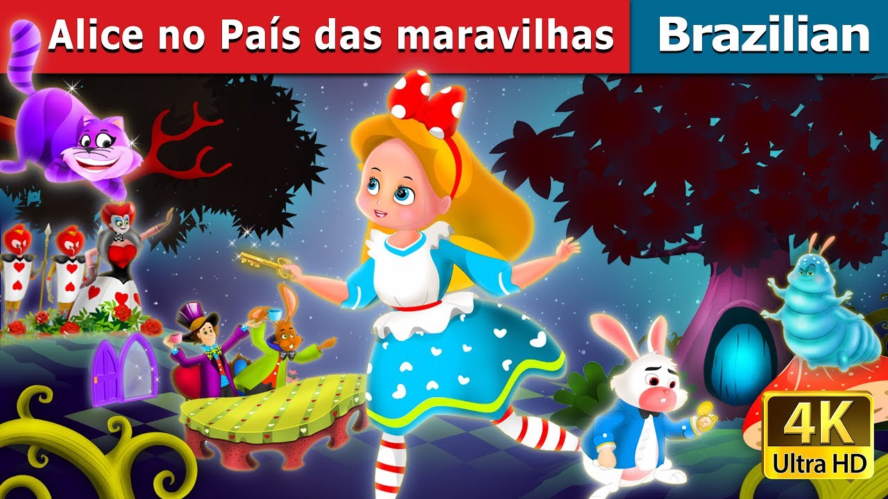 Alice no País das Maravilhas | Alice in the Wonderland Story in Brazilian | Brazilian Fairy Tales