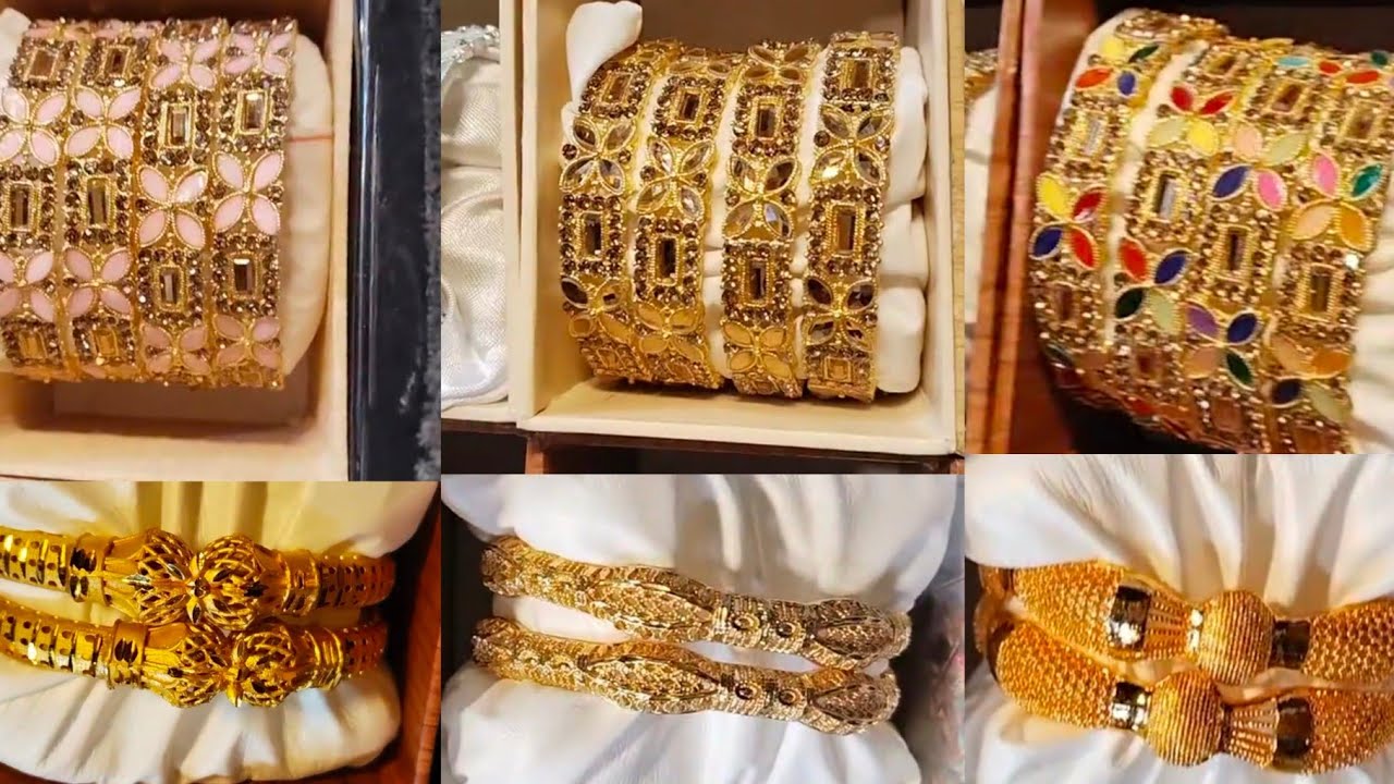 Latest Gold Bangles Designs ✨ Ruby Gold Bangles | Trending Jewellery