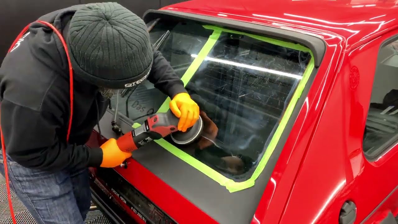 Polish sticla - Sonax Glass Polish - etape de lucru
