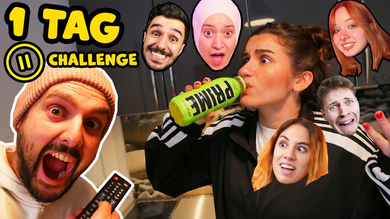 Ich habe 24 STUNDEN eine PAUSE CHALLENGE MIT ALLEN MEINEN FREUNDEN & MEINER FRAU GEMACHT...