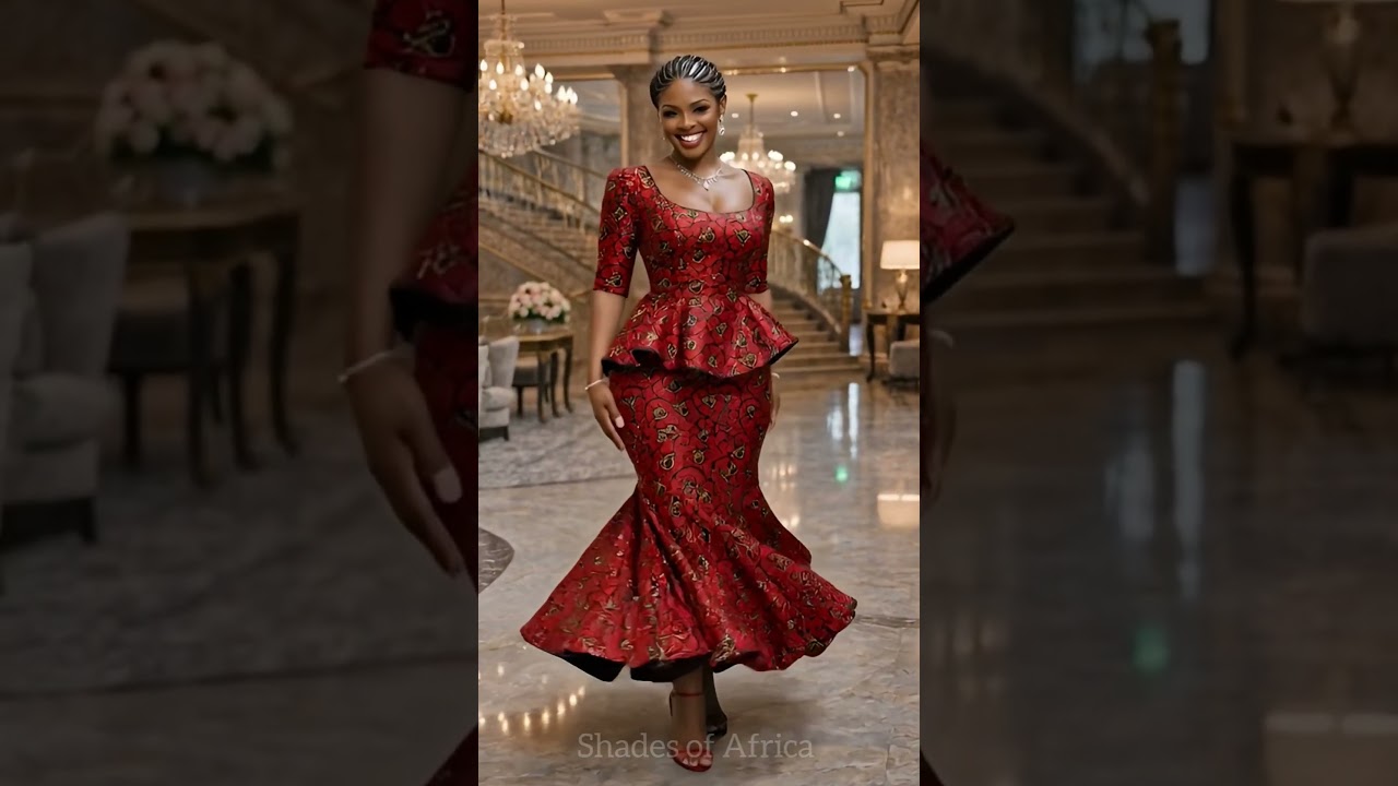 Elegant African Print Dress for Women | Luxury Ankara Fashion Inspiration 