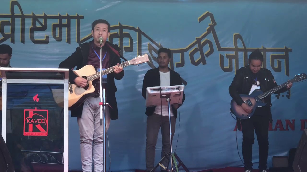 param prabhu le by adrian dewan ft. kavod band live at 6mile kalimpong 15 jan 2020.