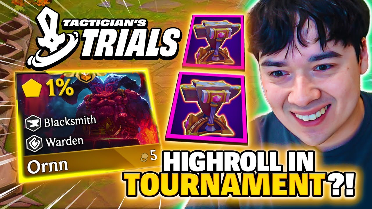I MEGA HIGH ROLLED And Found A 1% Ornn On Stage 3 In My Tacticians Trials Game?!