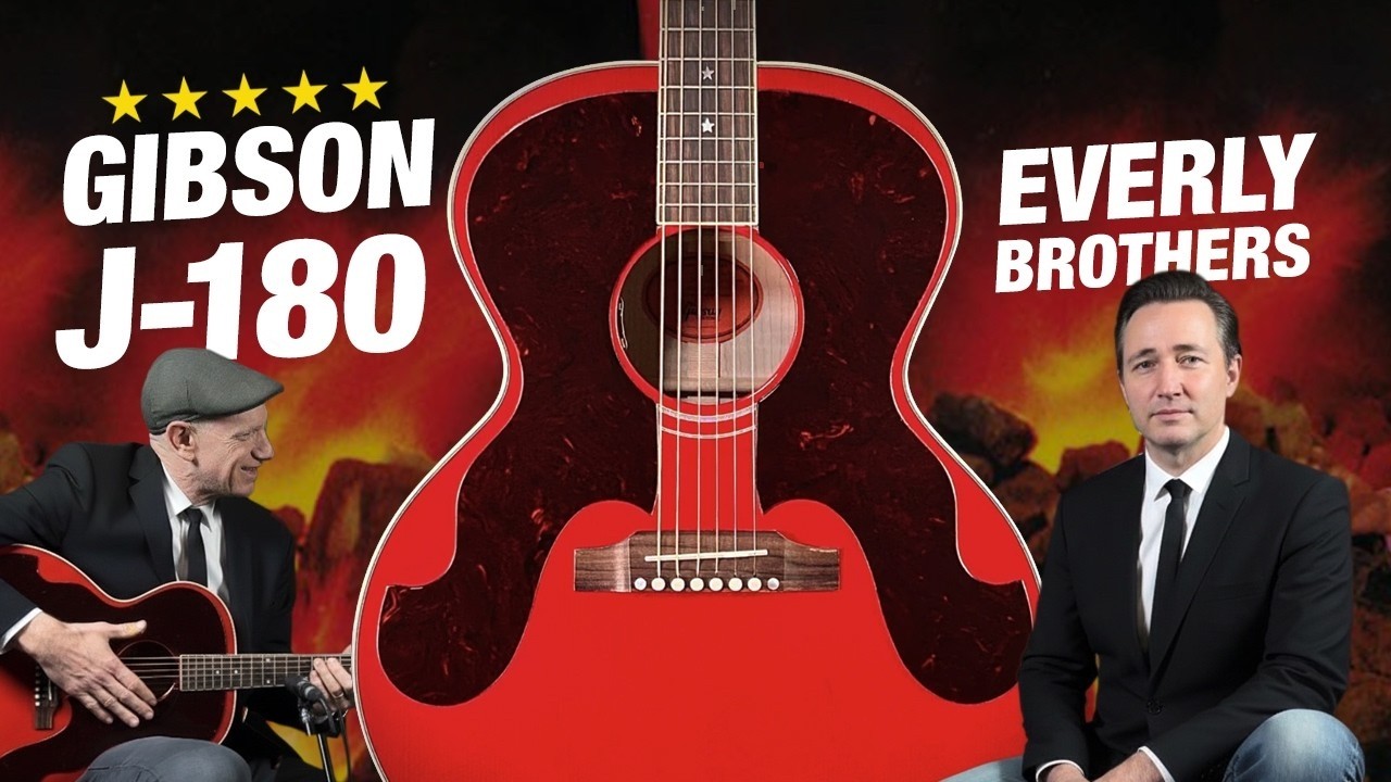 Gibson J-185 Everly Brothers in Cherry Red!