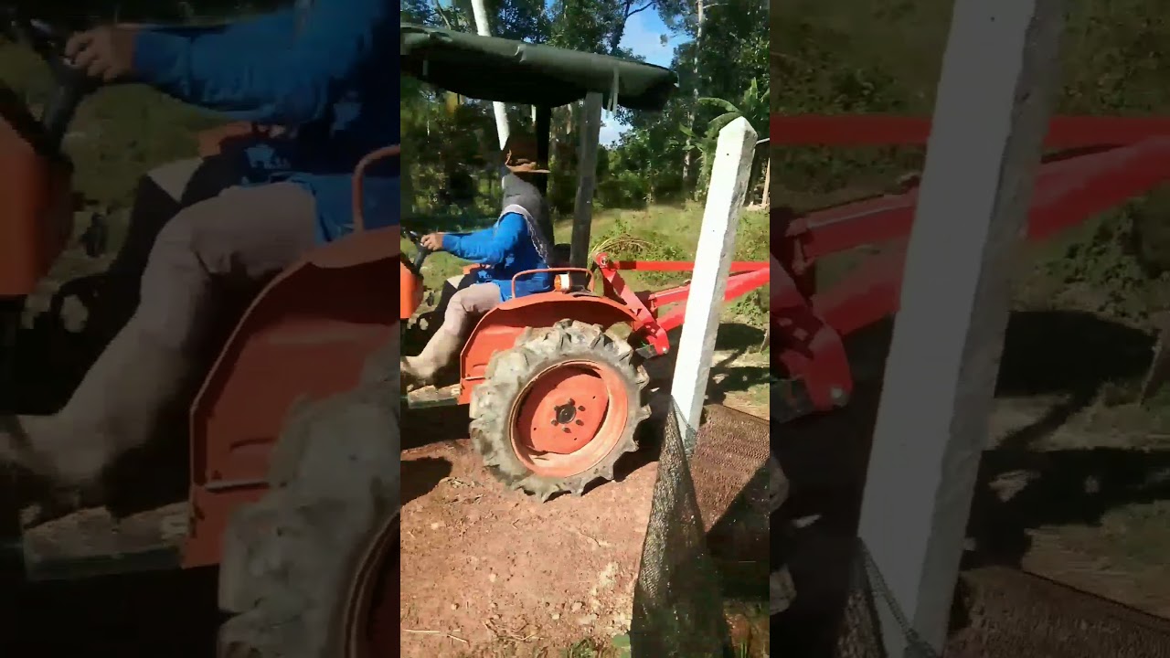 Pengendalian jentera kubota untuk bajak tanah , bahagian akhir paling penting