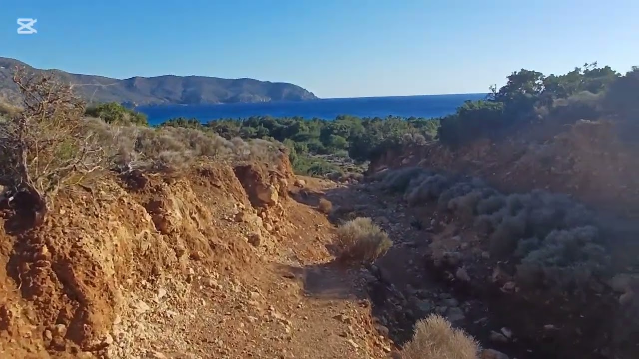 Driving and then crossing the path to a hidden gem beach, Kedrodasos! #trip #creta #greece #video