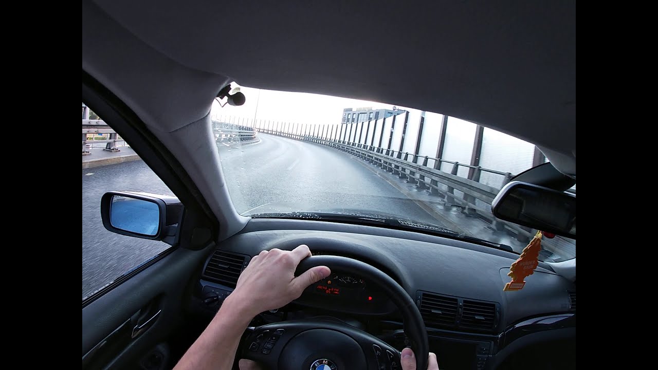 BMW E46 323i POV Street drift 1#  Warsaw (open diff)#gopro