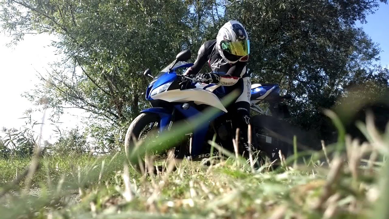 Nokia 808, and a little CBR 600RR burnout in the nature xD