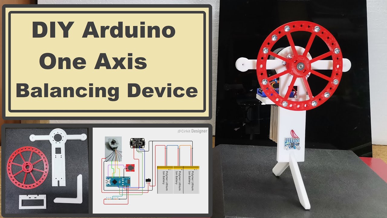 DIY Aduino One Axis Self Balancing Device