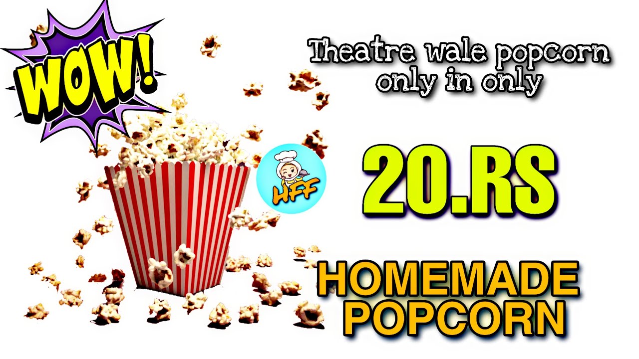 Make theater popcorn like this / Homemade Popcorn in Pan /Crispy Popcorn Recipe