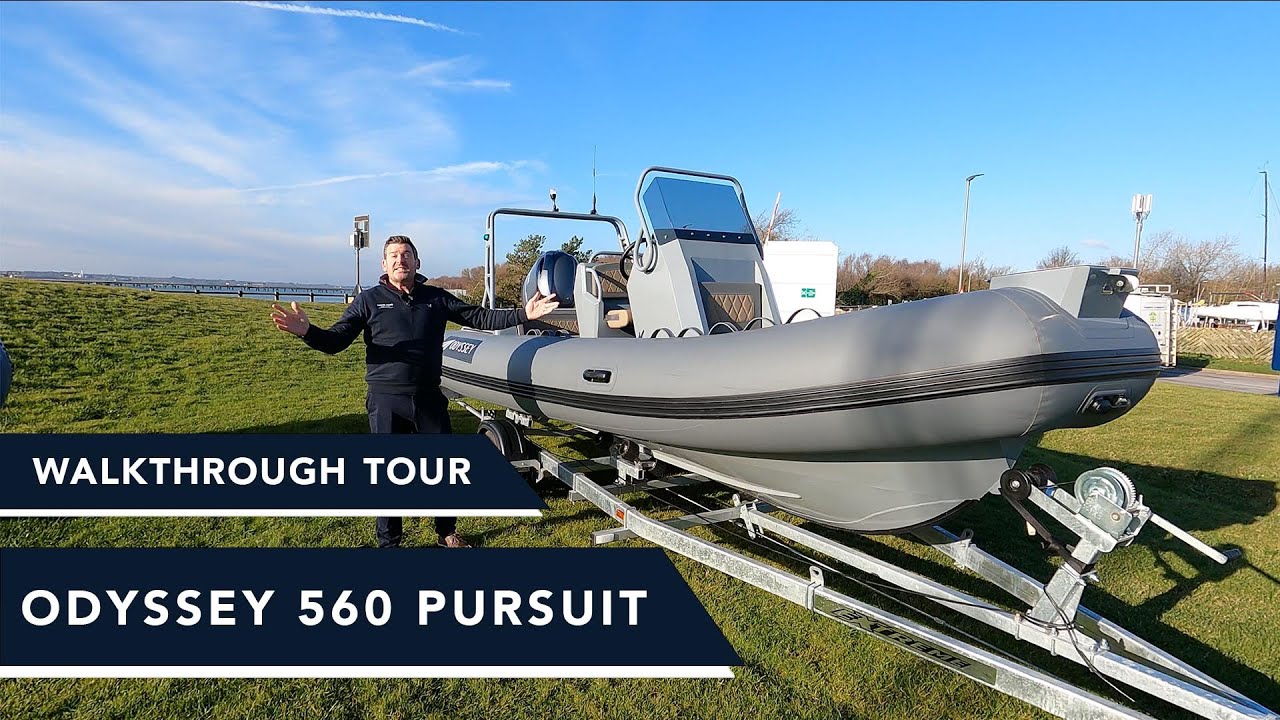 Aluminium Hulled rib - Odyssey Pursuit 560 - &pound;38K Walkthrough Tour - A brand new Rib!