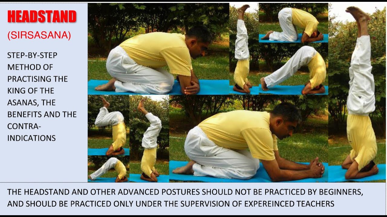 Headstand - Learn step by step | 8 (eight) steps & contraindications