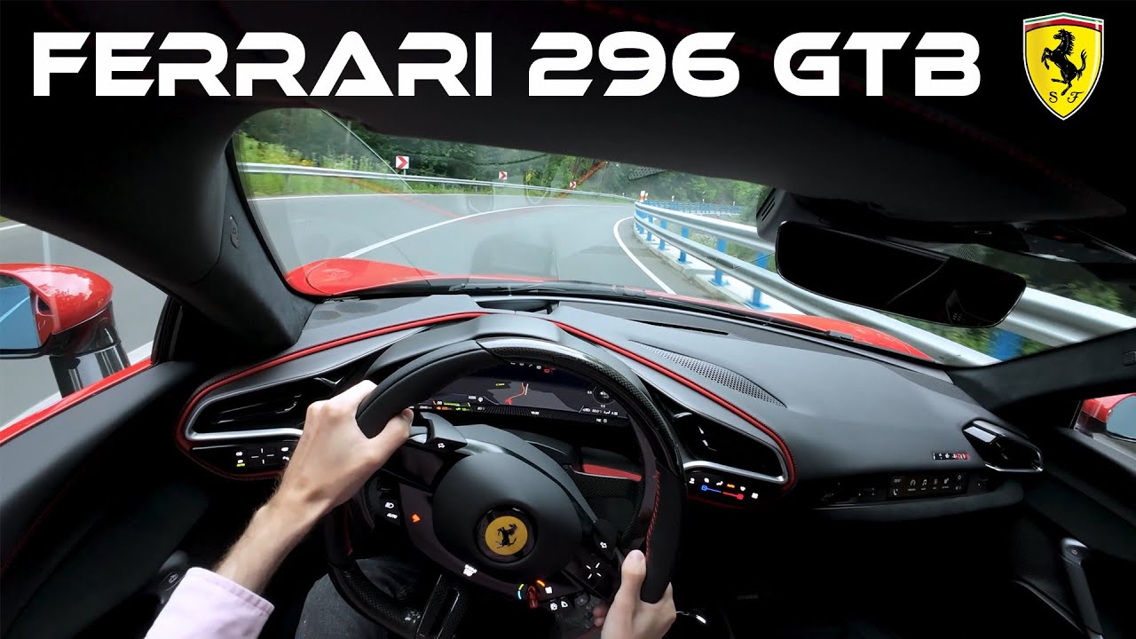 Ferrari 296 GTB (819HP) drive and wash POV (4K)