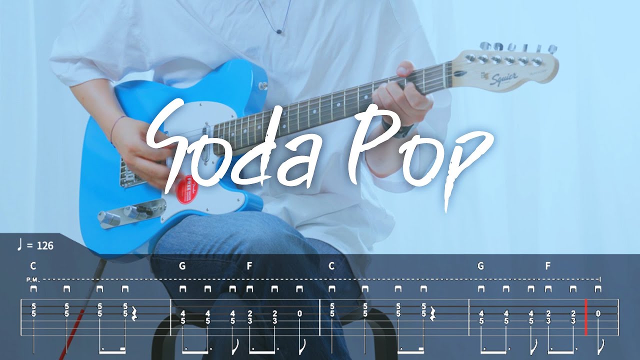 [TAB]  Saja Boys - Soda Pop (케이팝데몬헌터스ost) 기타커버【●◐○○○】