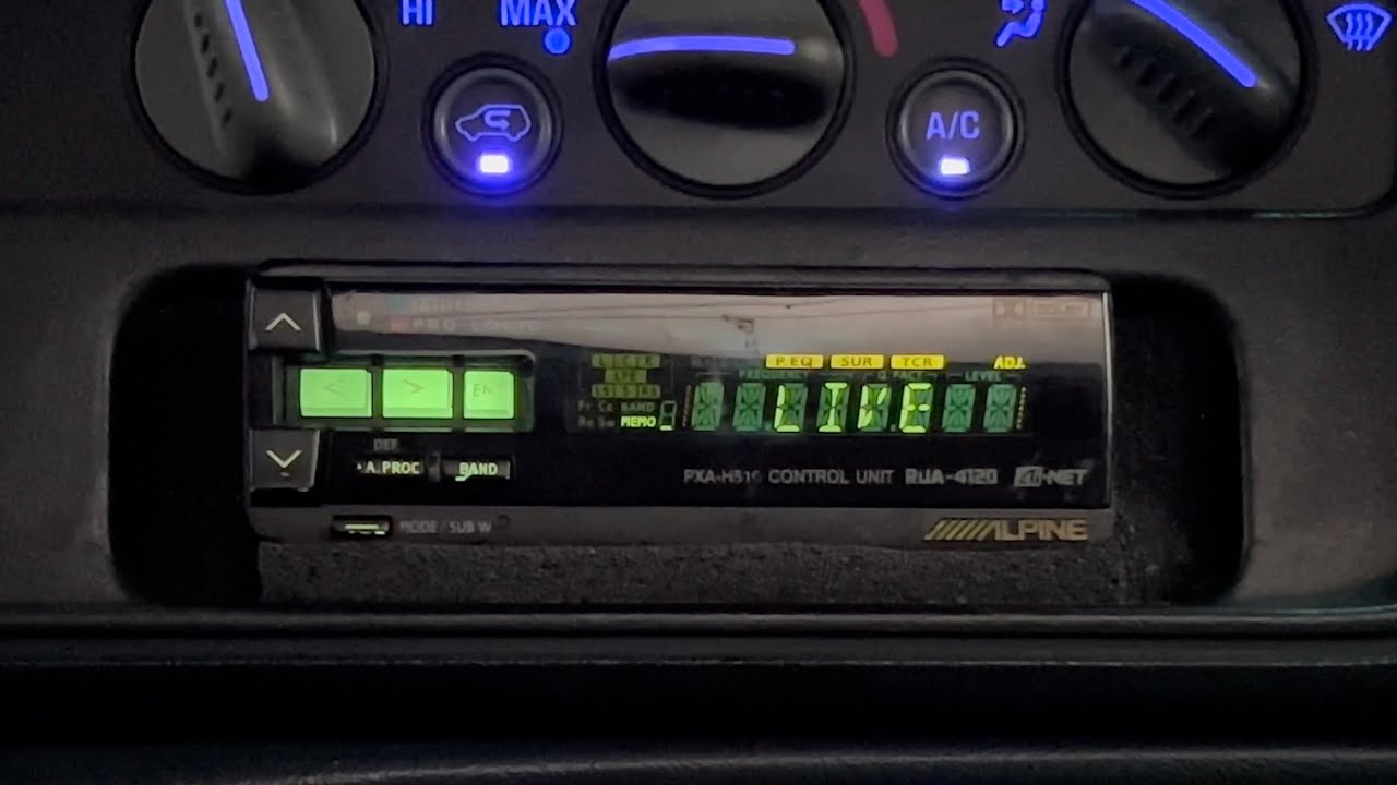 ALPINE PXA-H510 DSP - ALL FUNCTIONS