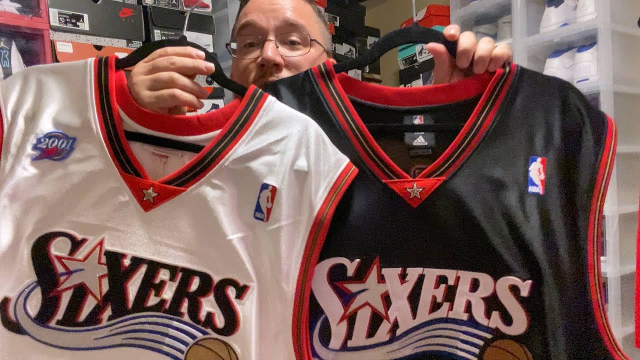 Allen Iverson Jersey Collection & Reebok Questions Red Toes