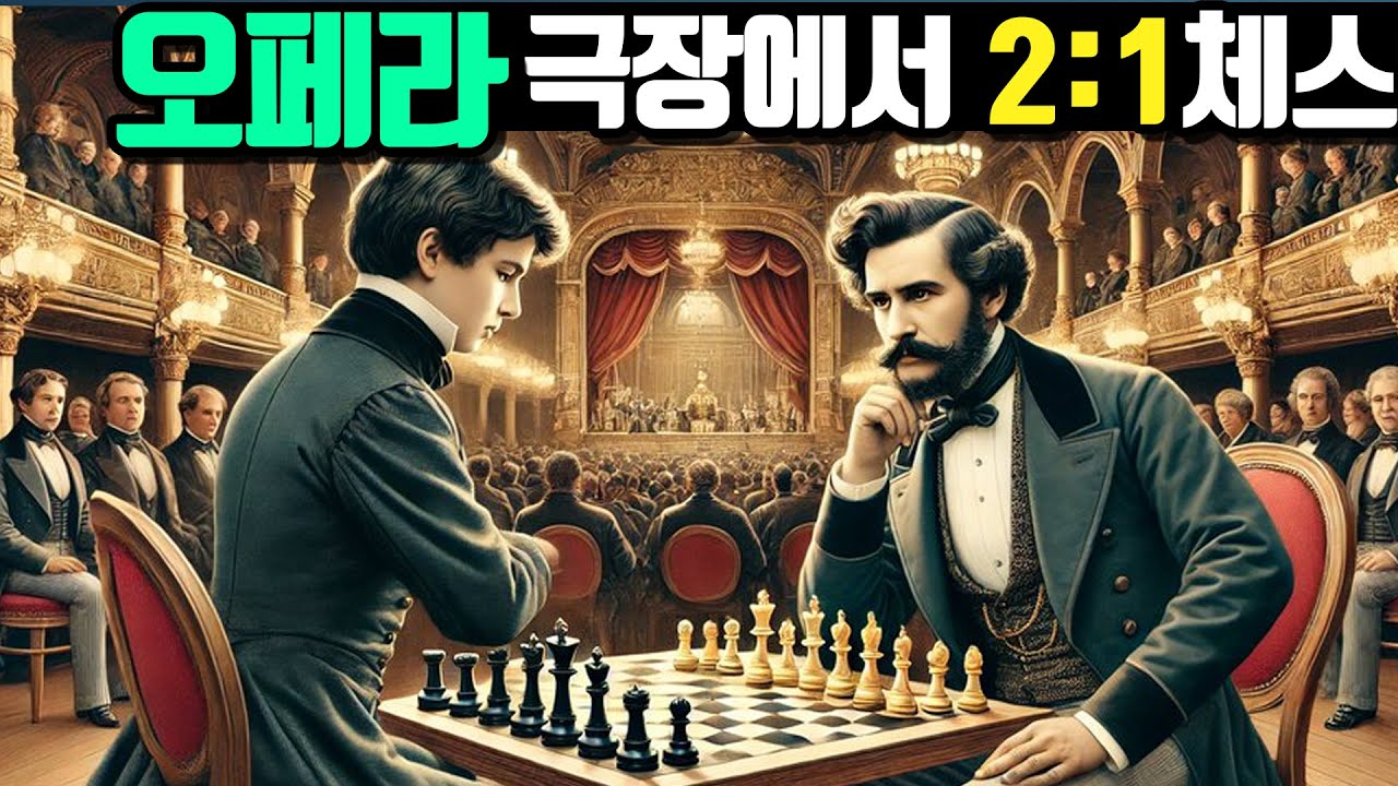 160년전 세계1위 폴모피가 오페라극장에서 2:1로 체스를 둔다면? [체잘두싶]