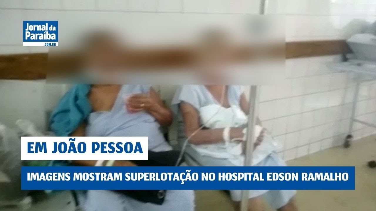 Hospital Edson Ramalho registra superlotação, e pacientes aguardam no corredor