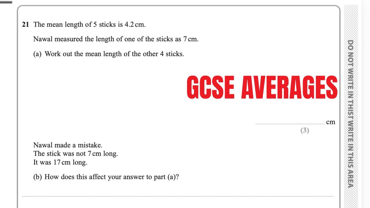 Why This Mean Question Is Harder Than It Looks | GCSE Maths
