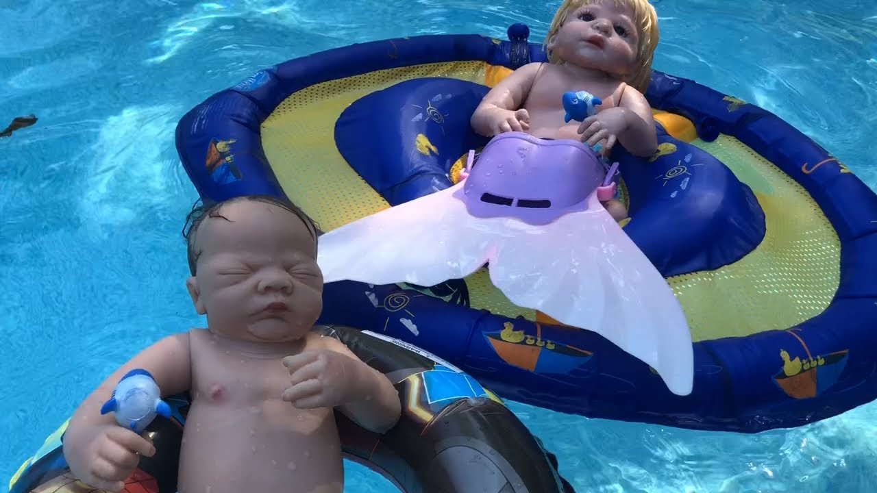 Reborn Dolls/Charlie Ashton Drake Take A Swim and Eat A Happy Meal!