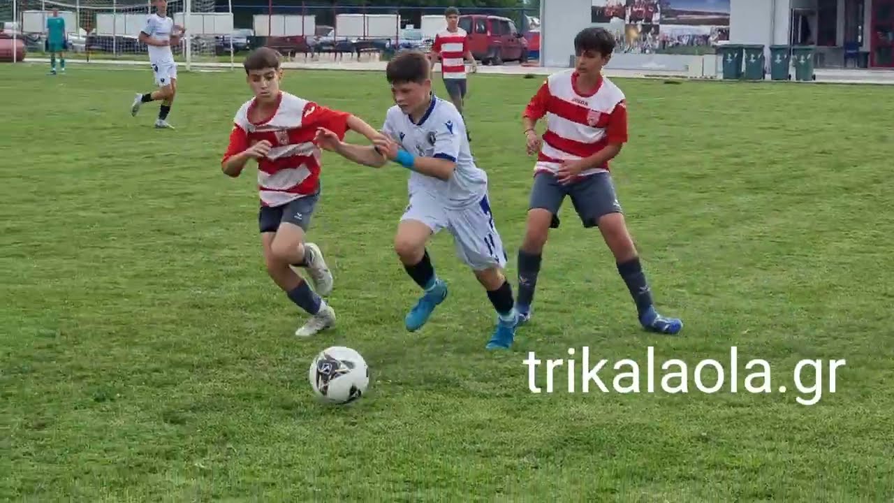 Κ14 ημιτελικός Δήμητρα – Πύργος 2-0 γκολ φάσεις πρωτάθλημα ποδοσφαίρου ΕΠΣΤ  γήπεδο Σωτήρα 15-5-2025
