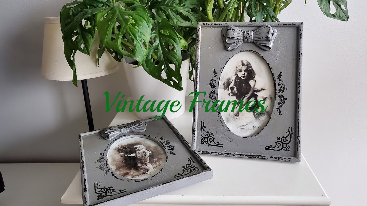 #255 Vintage frames decoupage, tutorial, diy