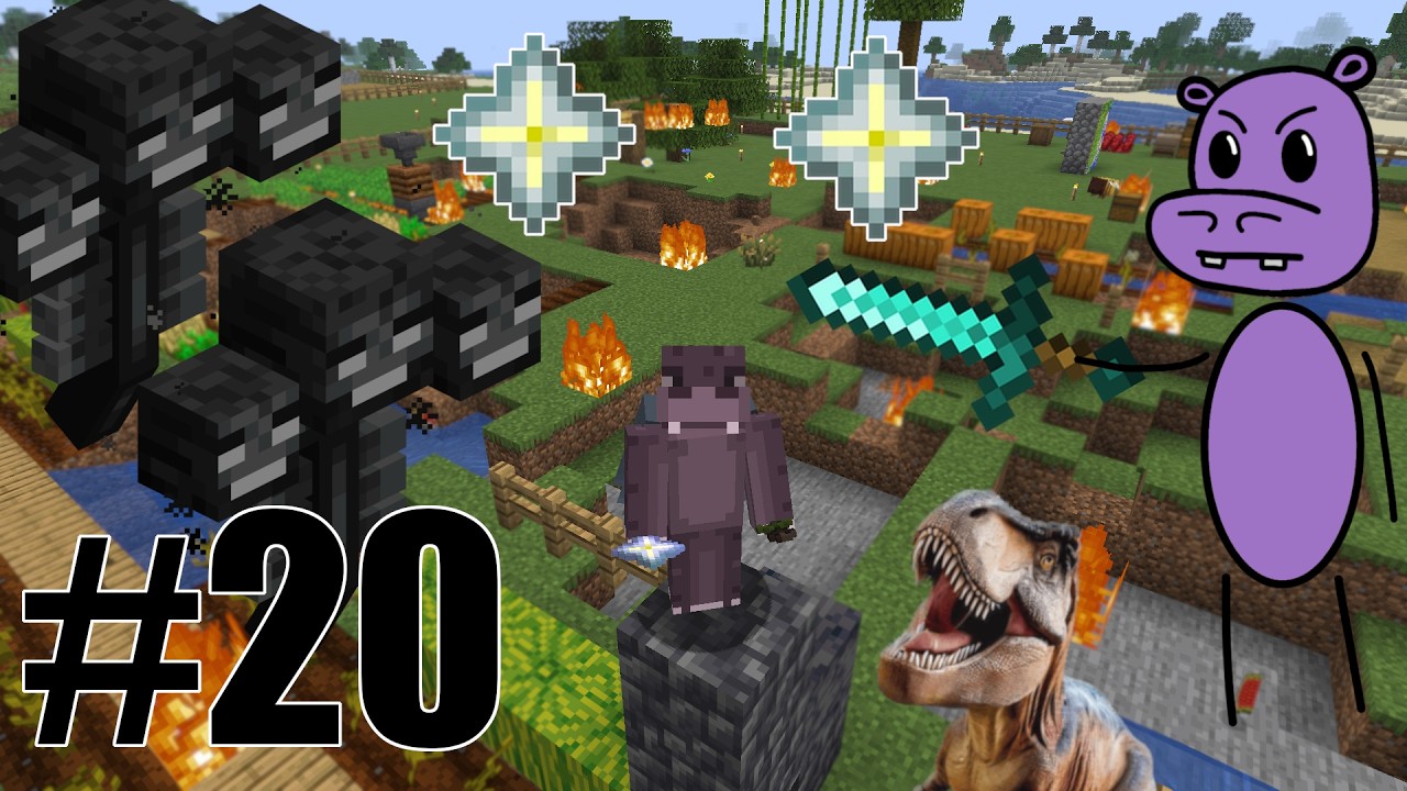Defeating The Wither, TWICE!? | Minecraft Part 20