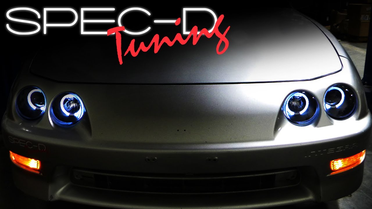 SPECDTUNING INSTALLATION VIDEO: 1994-2001 ACURA INTEGRA HALO PROJECTOR HEAD LIGHTS