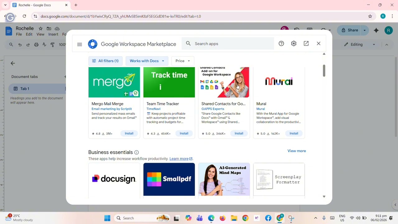 Navigating Google Docs and Chat GPT - Rochelle Anne Salvador